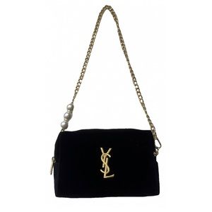 YSL Opium Black Velvet Handbag